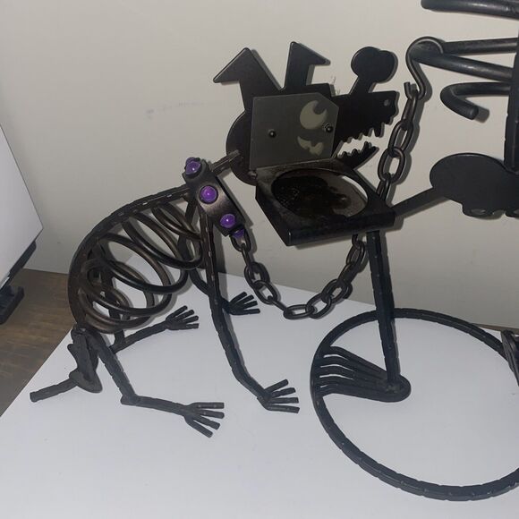 PartyLite Halloween Skeleton Mr. Bones & Dog Sticks Tea Lite Candle Holders - Picture 9 of 9